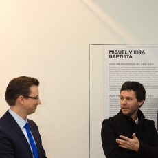 Gewinner des Audi Mentorpreis by A&W, Miguel Vieira Baptista, mit André Georgi, Audi Produktdesign Studio München, Foto: Burat