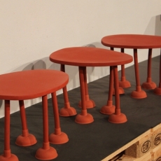 Thomas Schnur, rubber table, Foto: Volker Kraus